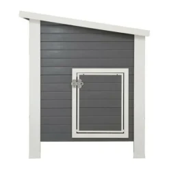 KERBL - Poulailler barney plastique 137x73x83 cm gris et blanc 423474