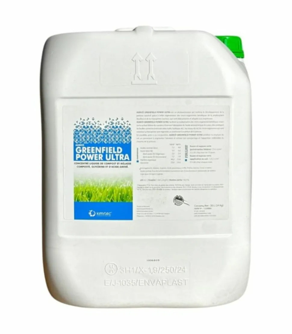 KIMITEC - Biostimulant green field power ultra 20 l pour nutrition et densification du gazon - kimitec neg01004