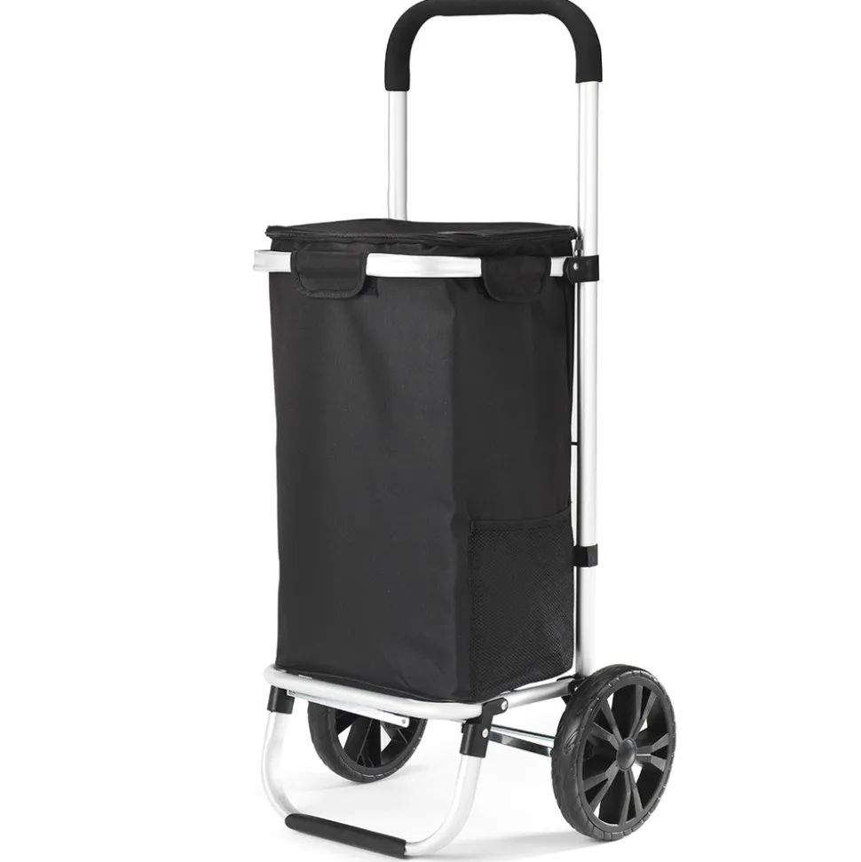 Kitchen chef poussette de marché 2 roues 42l noir - easypouss max