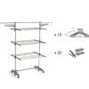 KITCHEN MOVE - Etendoir à linge et accessoires extra gris acier 25m