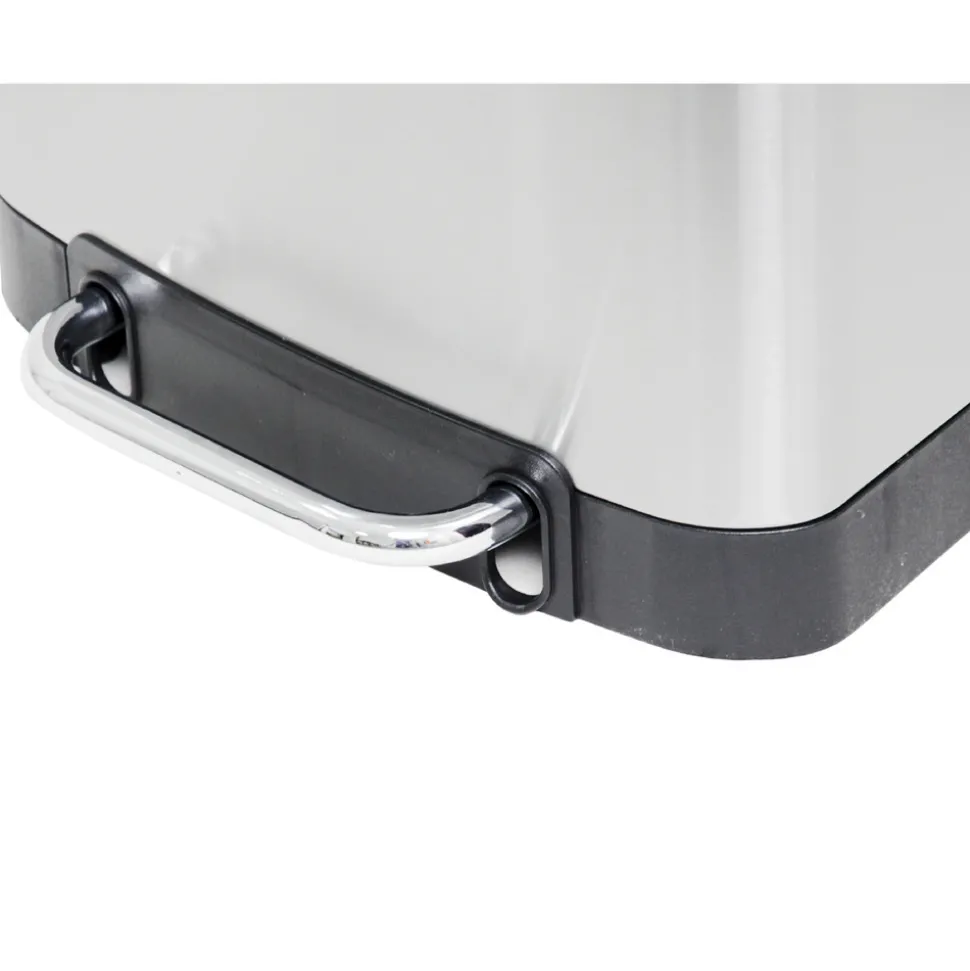 KITCHEN MOVE - Poubelle de cuisine à pédale greenwich argent acier inoxydable 40 l