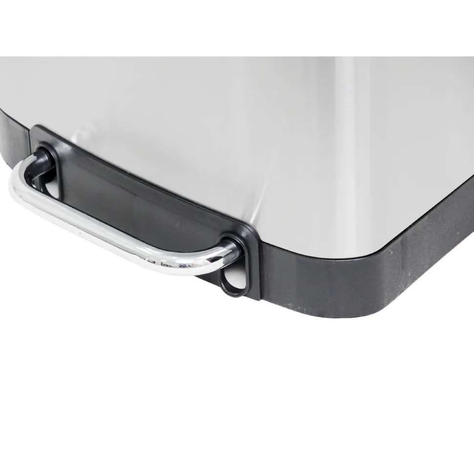 KITCHEN MOVE - Poubelle de cuisine à pédale greenwich argent acier inoxydable 30 l
