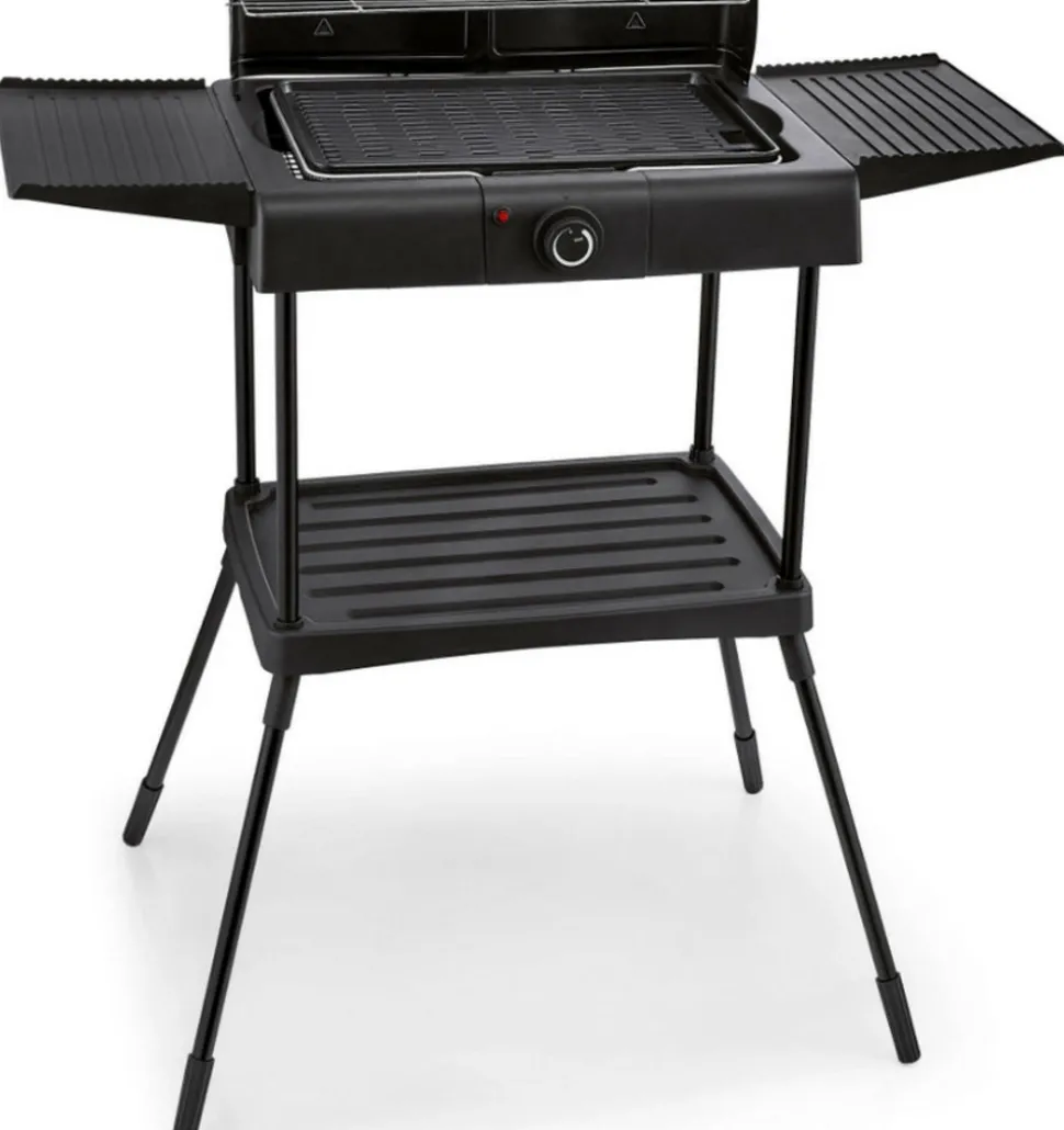 KITCHENCHEF - Kitchen chef barbecue électrique sur pieds 2000w noir - ksbbq1703