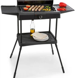 KITCHENCHEF - Kitchen chef barbecue électrique sur pieds 2000w noir - ksbbq1703