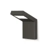 KOBI - Applique murale design rectangle anthracite 160mm blanc neutre 400 lumens extérieur ip54