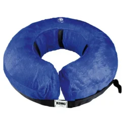 KVP - Collier de récupération pour chiens kong cloud bleu gonflable