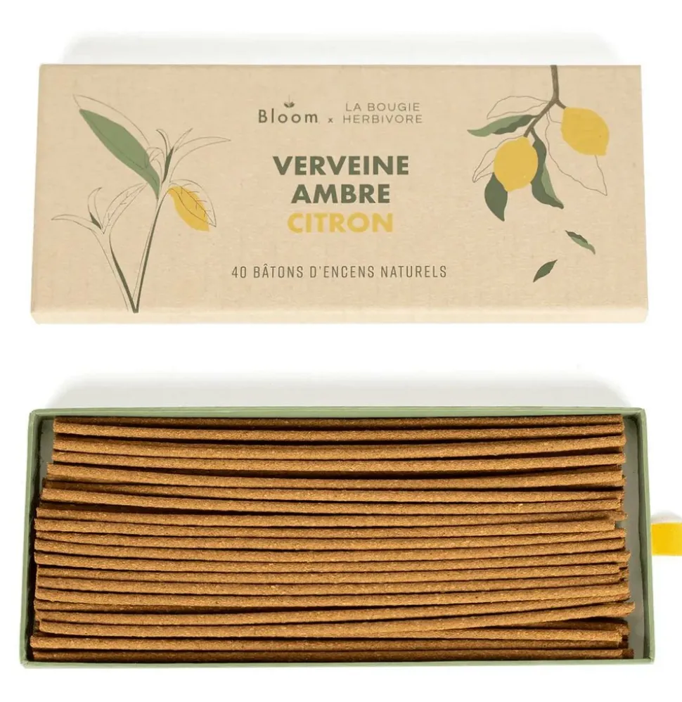 LA BOUGIE HERBIVORE - Éveil des Sens – Encens Naturel 40 Bâtonnets Made in France