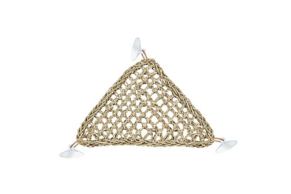 LA FERME TROPICALE - Hamac d'angle pour reptile en fibres naturelles - medium - decoration pour lézards type pogona, gecko, iguane