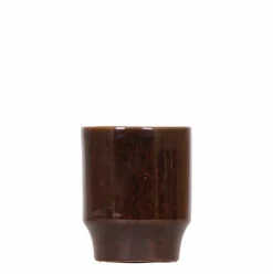 LA GREEN TOUCH - Pot décoratif céramique classy brown