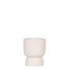 LA GREEN TOUCH - Pot décoratif diabolo travertine