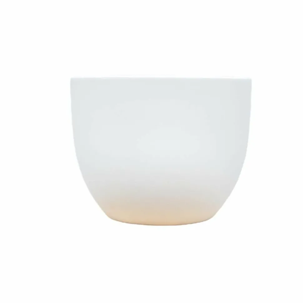 LA GREEN TOUCH - Pot eggy blanc 55cm