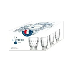 LA ROCHERE - Set troquet 4 gobelets motifs la rochere - 641501