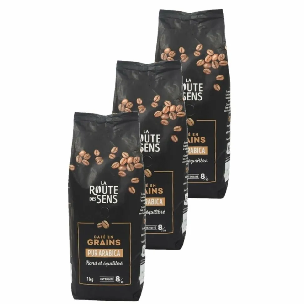 LA ROUTE DES SENS - Café en grains 100% arabica - la route des sens