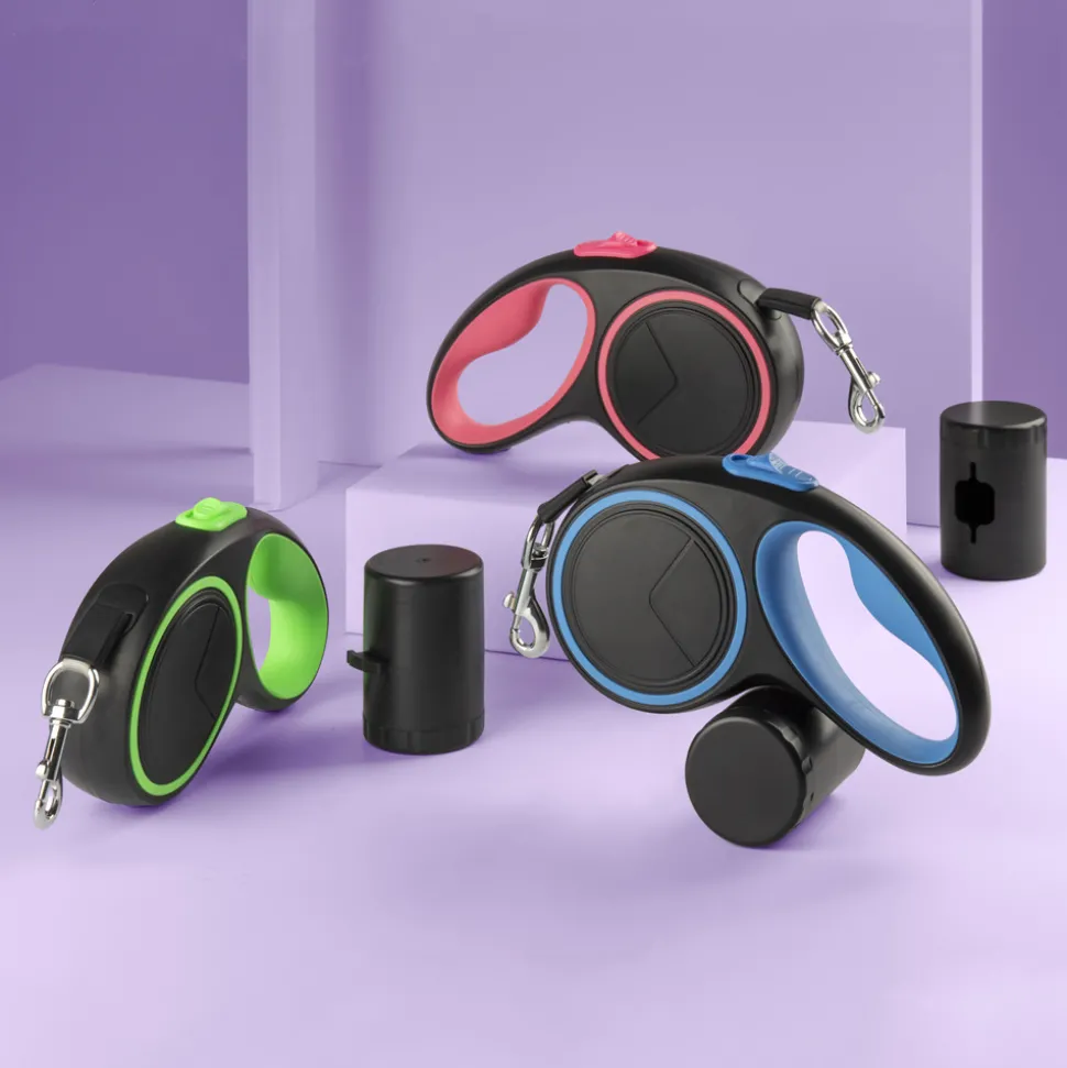 Laisse automatique pour chien bleue - mcboson - modèle 3 m