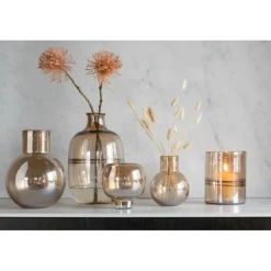 LANA DECO - Vase boule design en verre 