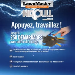 LAWNMASTER - Débroussailleuse thermique 31cc avec démarrage électrique - lawnmaster