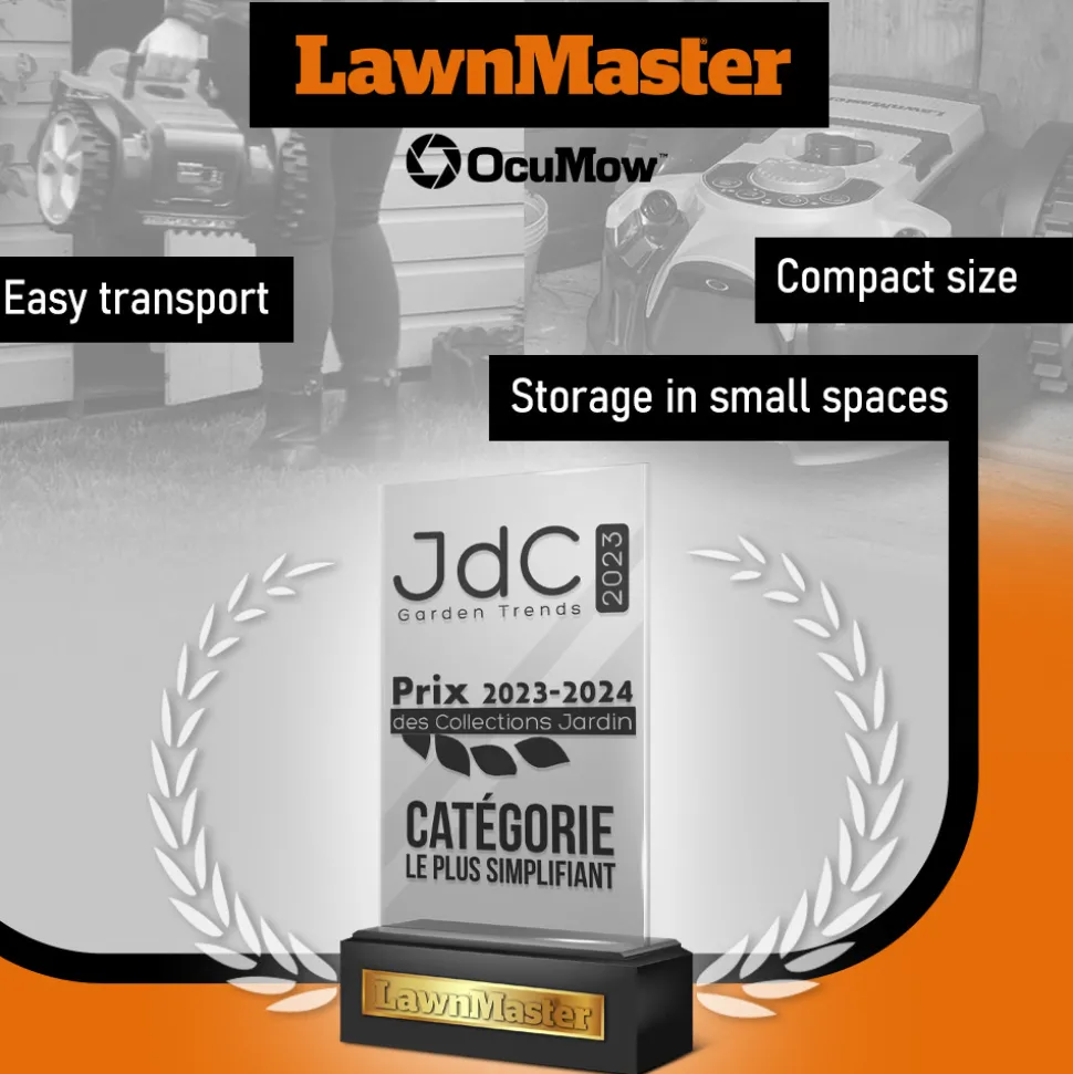LAWNMASTER - Robot tondeuse autonome 24v - 8ah sans fil périmétrique - le robot le plus simpl