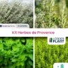 LEADERPLANT - Kit aromatique herbes de provence – 4 variétés- lot de 8 plants en godet