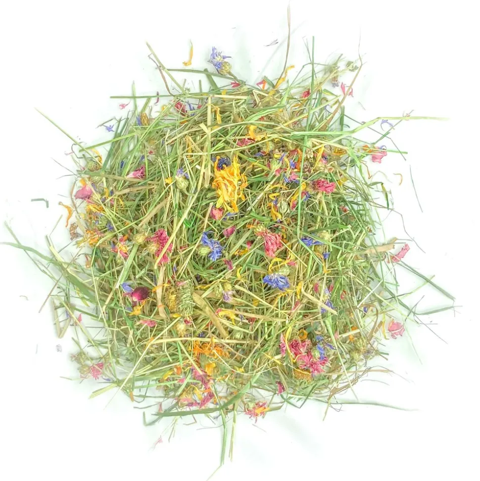 L'EDEN DES PATTOUNES - Foin aromatisé à la rose pour lapins et rongeurs