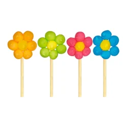 LES GOURMANDISES DE SOPHIE - Brochette guimauve en forme de fleur, vendue à l'unité - 65g