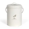 Livoo seau à compost de cuisine crème 6l - mes154c