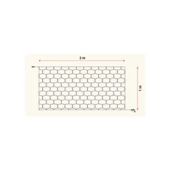 LOTTI - Filet lumineux raccordable 64 led blanc chaud professionnelle 2mxh1m 24v lotti