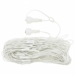 LOTTI - Filet lumineux 2x1m 120 led blanc chaud prolongeable 31v câble blanc ip44 smart connect lotti
