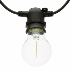 LOTTI - Guirlande guinguette extérieure basse tension 5m 10 led e27 a60 filament blanc chaud 36v prolongeable lotti