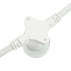 LOTTI - Guirlande guinguette extérieure câble blanc 5m 5 douilles e27 prolongeable ip44 luxa 230v lotti