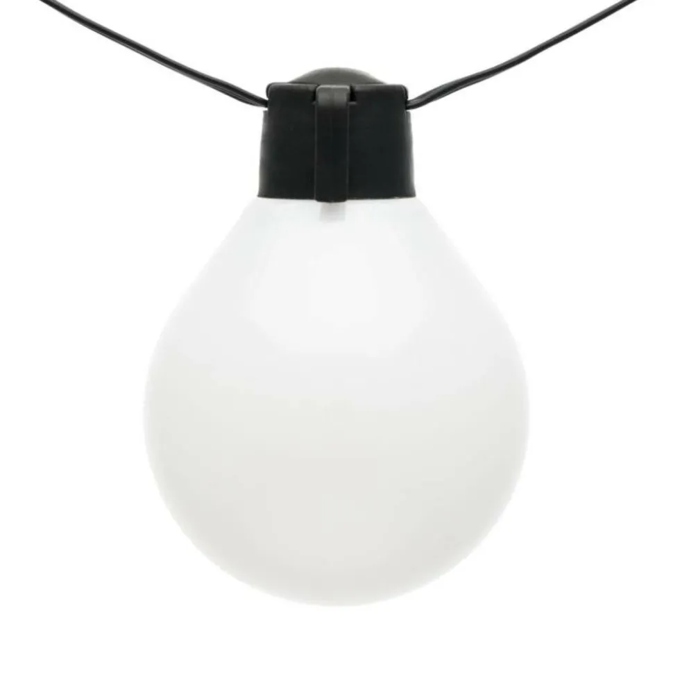 LOTTI - Guirlande guinguette électrique câble avec led illuminées 25 globes blanc chaud lotti