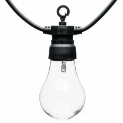 LOTTI - Guirlande lumineuse guinguette 12m 30 ampoules transparente blanc chaud chic lotti