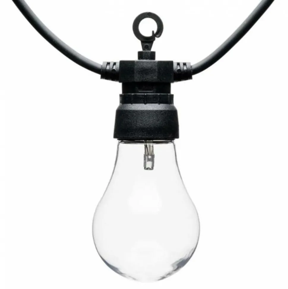 LOTTI - Guirlande lumineuse guinguette 12m 30 ampoules transparente blanc chaud chic lotti