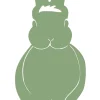 LOUIS MOULIN - Figurine à piquer en forme de lapin 17x43,5cm - vert pâle