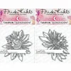 LOVE IN THE MOON - 2 tampons transparents - passiflore 1 + passiflore 3 - 9,5 x 6,5 cm