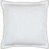 LOVELY CASA - Lovely casa - coussin coton volant plat feston noir