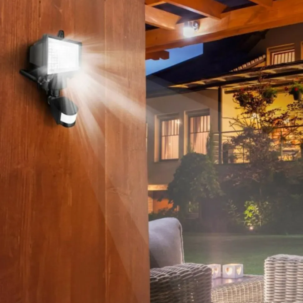 LUMI JARDIN - Projecteur solaire cooper black - h 22 cm - noir