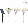 LUMISKY - Lot de 18 torches solaires 180 boules lyra noir plastique h70cm