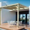 MADERLAND - Pergola adossée en bois montpellier 500 x 400 cm