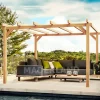 MADERLAND - Pergola en bois autoportante - modèle linares - 600 x 300 cm