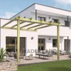 MADERLAND - Pergola en bois adossée - modèle lloret - 300 x 300 cm