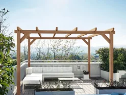 MADERLAND - Pergola en bois autoportante - modèle sitges - 500 x 300 cm