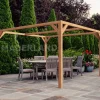 MADERLAND - Pergola en bois autoportante - modèle tarragona - 400 x 400 cm