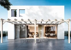 MADERLAND - Pergola en bois adossée - modèle sevilla - 900 x 400 cm