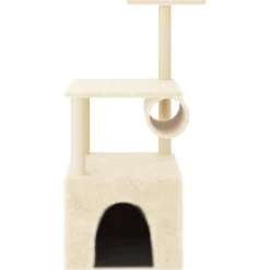 MAISON EXCLUSIVE - Arbre à chat avec griffoirs en sisal crème 109,5 cm