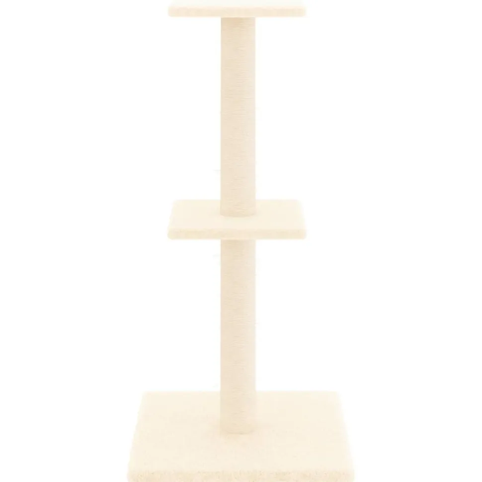 MAISON EXCLUSIVE - Arbre à chat avec griffoirs en sisal crème 73 cm
