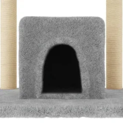 MAISON EXCLUSIVE - Arbre à chat avec griffoirs en sisal gris clair 154 cm