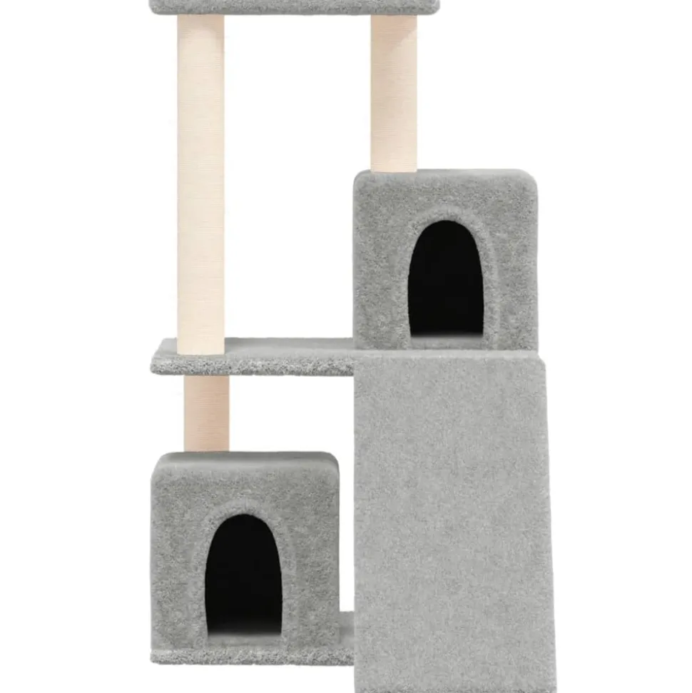 MAISON EXCLUSIVE - Arbre à chat avec griffoirs en sisal gris clair 82 cm