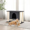 MAISON EXCLUSIVE - Arbre à chat avec griffoirs en sisal gris foncé 50 cm