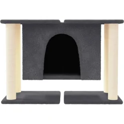 MAISON EXCLUSIVE - Arbre à chat avec griffoirs en sisal gris foncé 50 cm