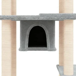 MAISON EXCLUSIVE - Arbre à chat avec griffoirs en sisal gris clair 176 cm
